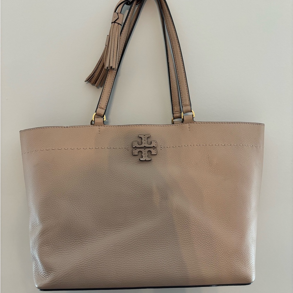 Tory Burch Beige Leather Tote